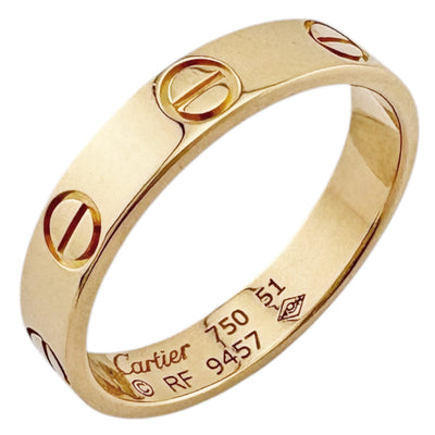 CARTIER カルティエ ミニラブ リング 指輪 11号 18金 K18ピンク