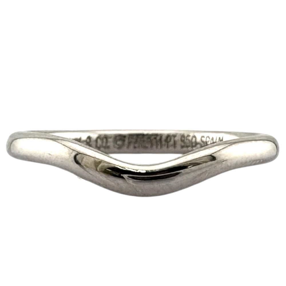 TIFFANY&Co. ティファニー カーブ ド バンド リング 指輪 8号 Pt950