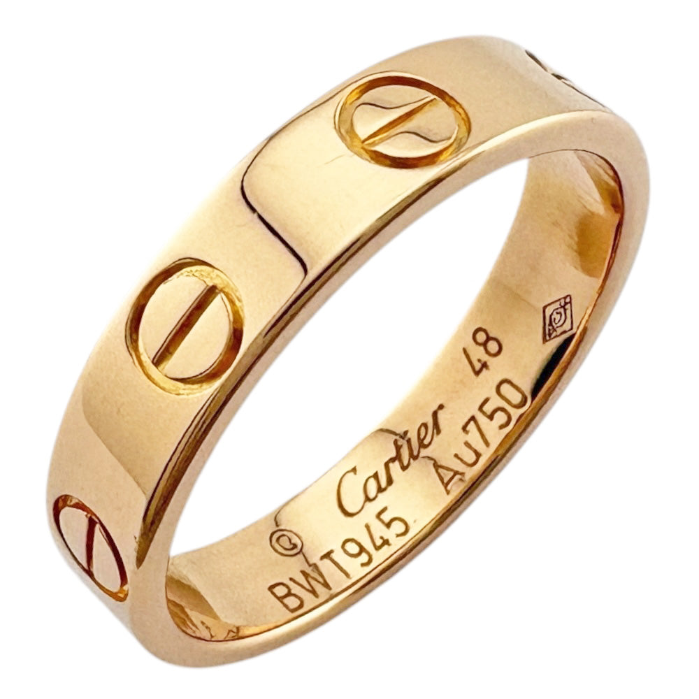 CARTIER カルティエ ミニラブ リング 指輪 8号 18金 K18ピンクゴールド 