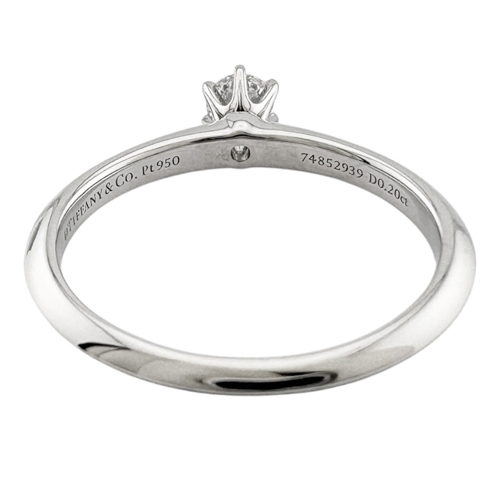 TIFFANY&Co. ティファニー ソリティア リング 指輪 14号 Pt950プラチナ TIFFANY&Co. ティファニー ソリティア リング 指輪 14号 Pt950プラチナ