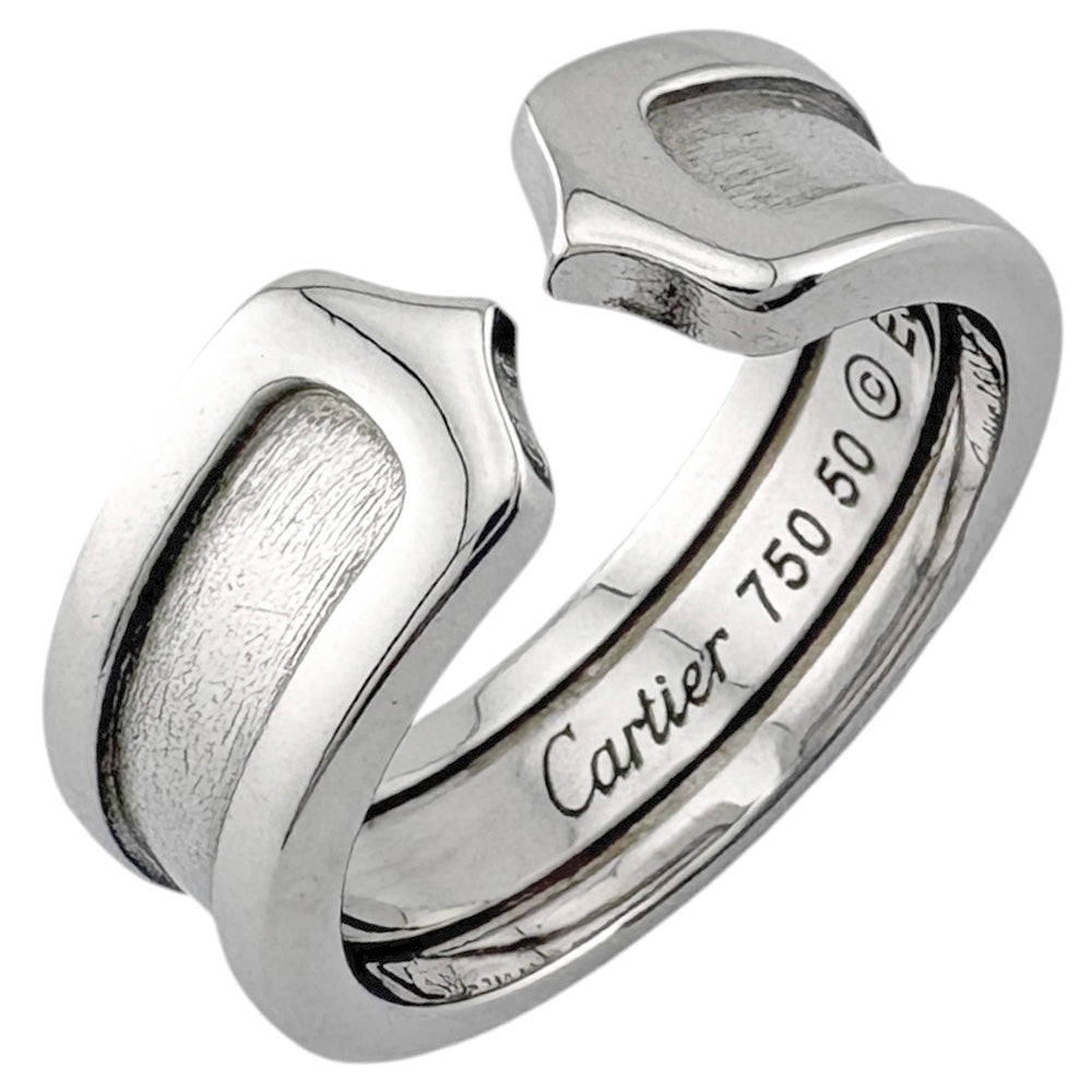 CARTIER カルティエ 2C リング 指輪 10号 18金 K18ホワイトゴールド