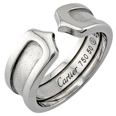 CARTIER カルティエ 2C リング 指輪 10号 18金 K18ホワイトゴールド