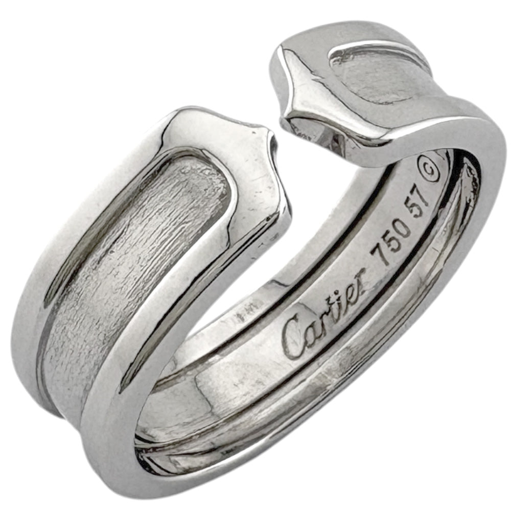 CARTIER カルティエ 2C リング 指輪 16号 18金 K18ホワイトゴールド