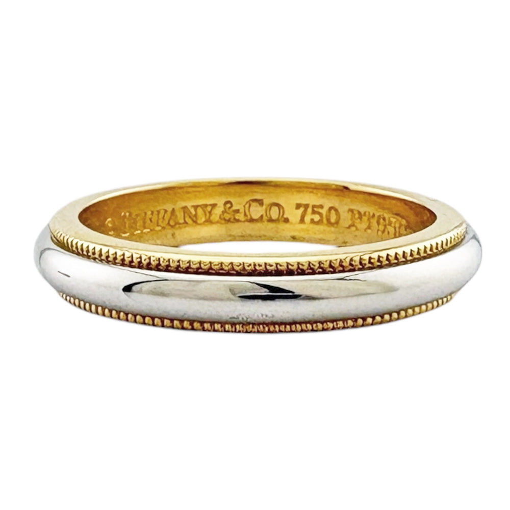TIFFANY&Co. ティファニー ミルグレイン リング 指輪 8号 18金 K18
