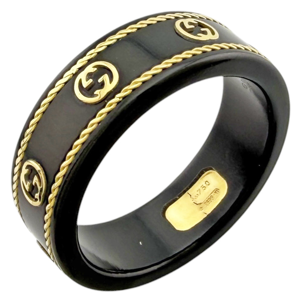 GUCCI グッチ アイコン インターロッキング リング 指輪 17号 