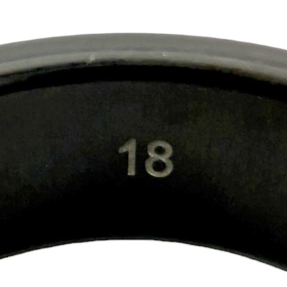 GUCCI Gucci Icon Interlocking Ring Ring No. 17 Ceramic Unisex Used