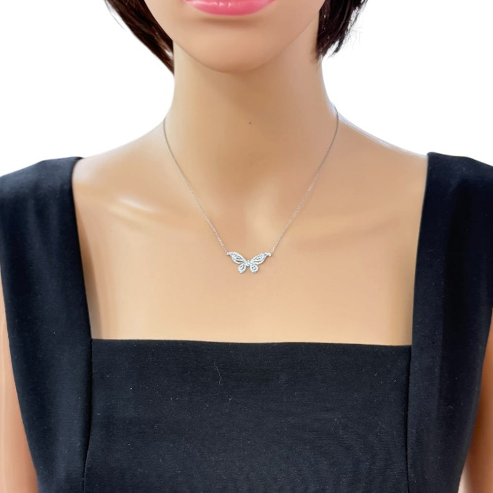 TIFFANY&Co. ティファニー エンチャント バタフライ ネックレス Pt950