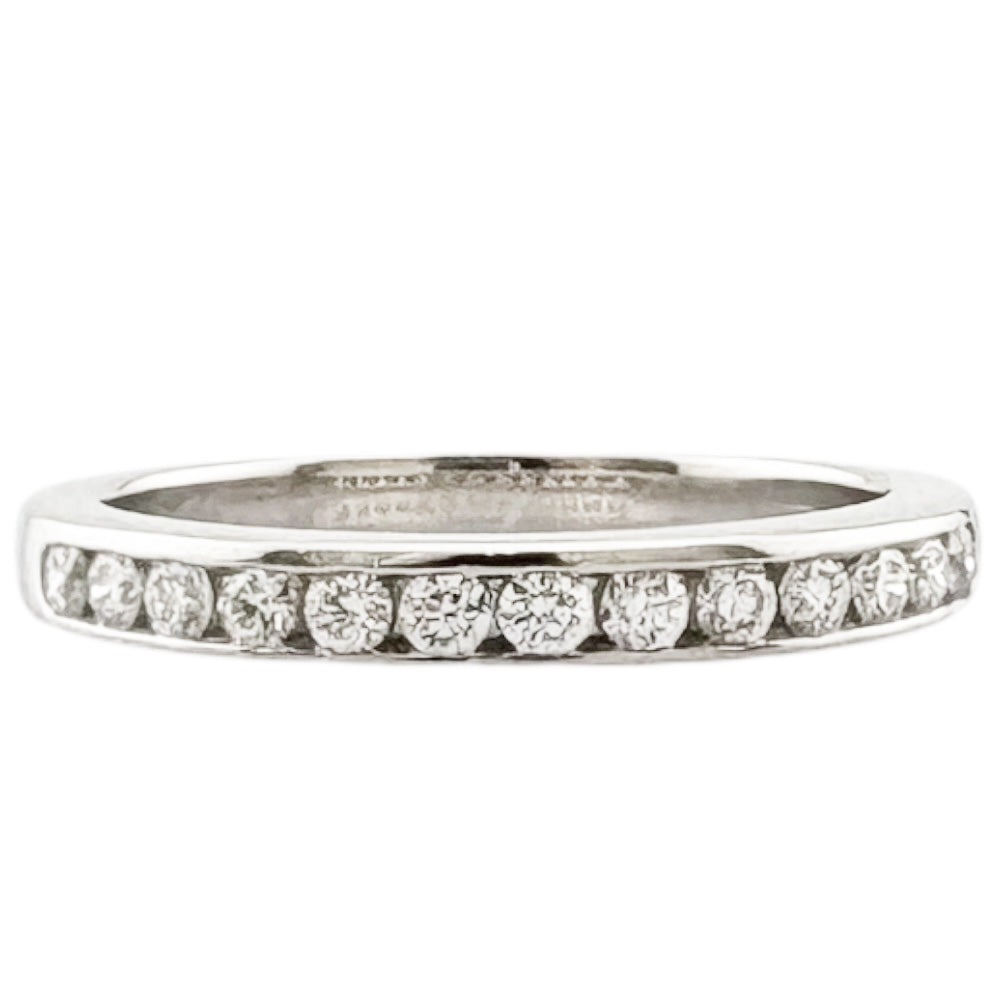 TIFFANY&Co. ティファニー ハーフエタニティ リング 指輪 9号 Pt950