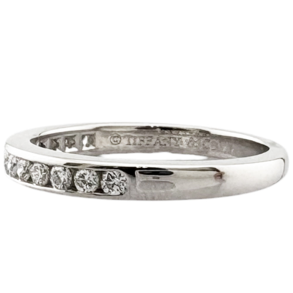 TIFFANY&Co. ティファニー ハーフエタニティ リング 指輪 9号 Pt950