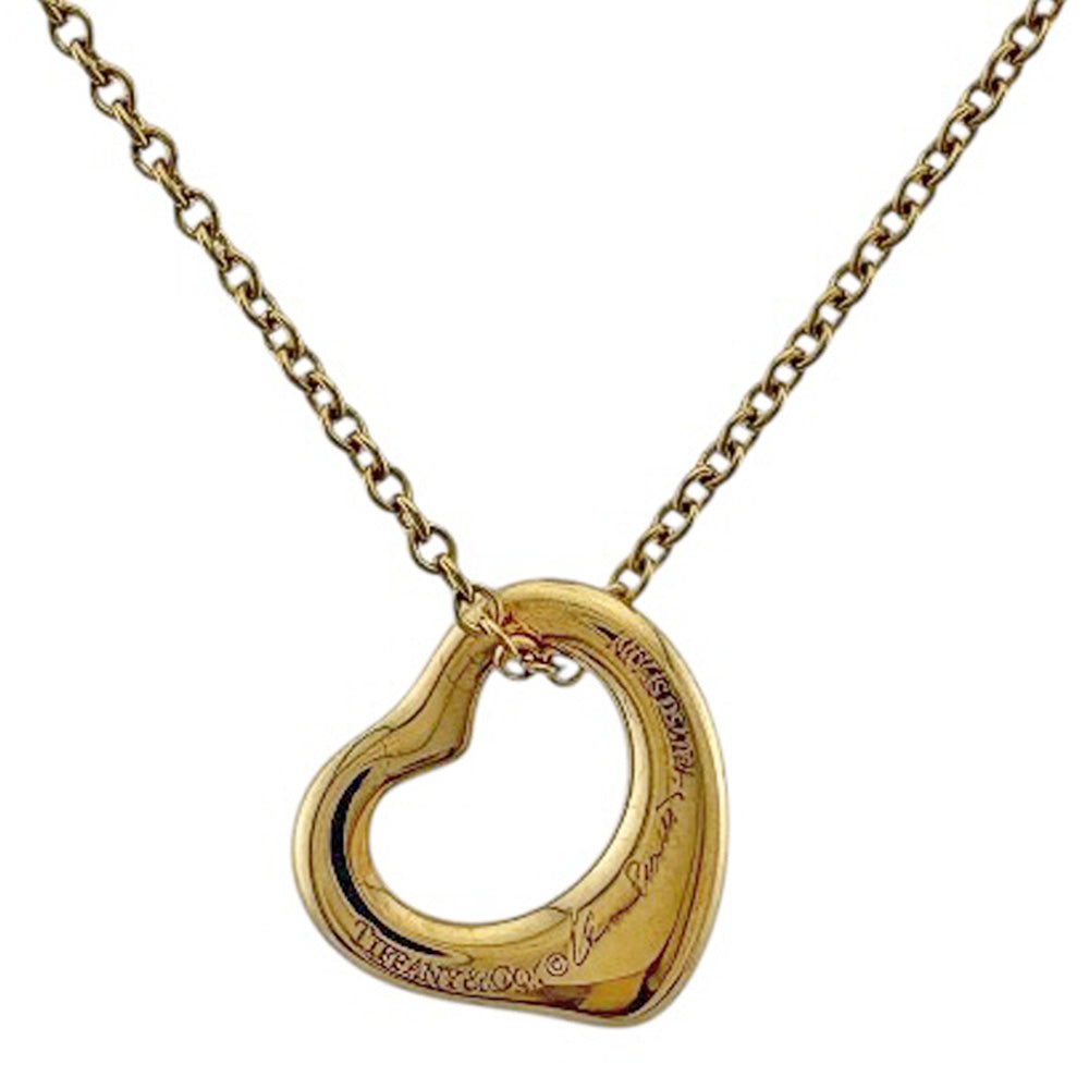 186000 TIFFANY&Co. ティファニー TIFFANY & CO. ティファニー オープンハート ペンダント 　 K18イエローゴールド レディース [1000027781981] TIFFANY&Co.（ティファニー） オープンハート ネックレス 18金 K18