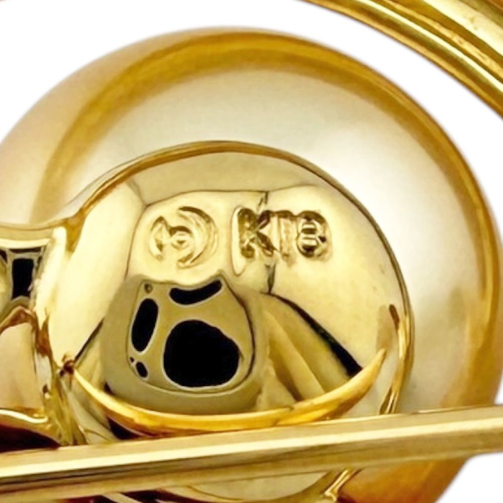 TASAKI タサキ ブローチ 18金 K18イエローゴールド パール レディース