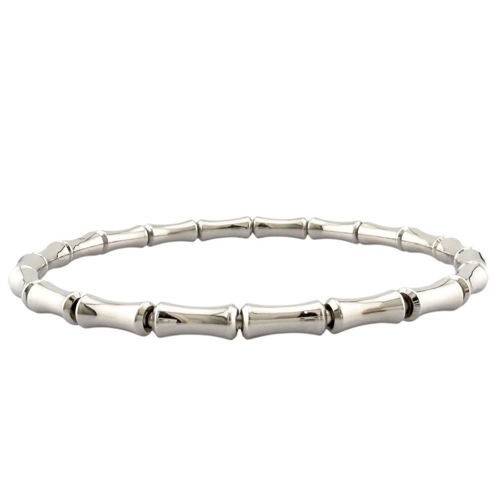 GUCCI バンブー ビーズ ブレスレット 16 GUCCI グッチ バンブー ＃16 ブレスレット 18金 K18ホワイトゴールド