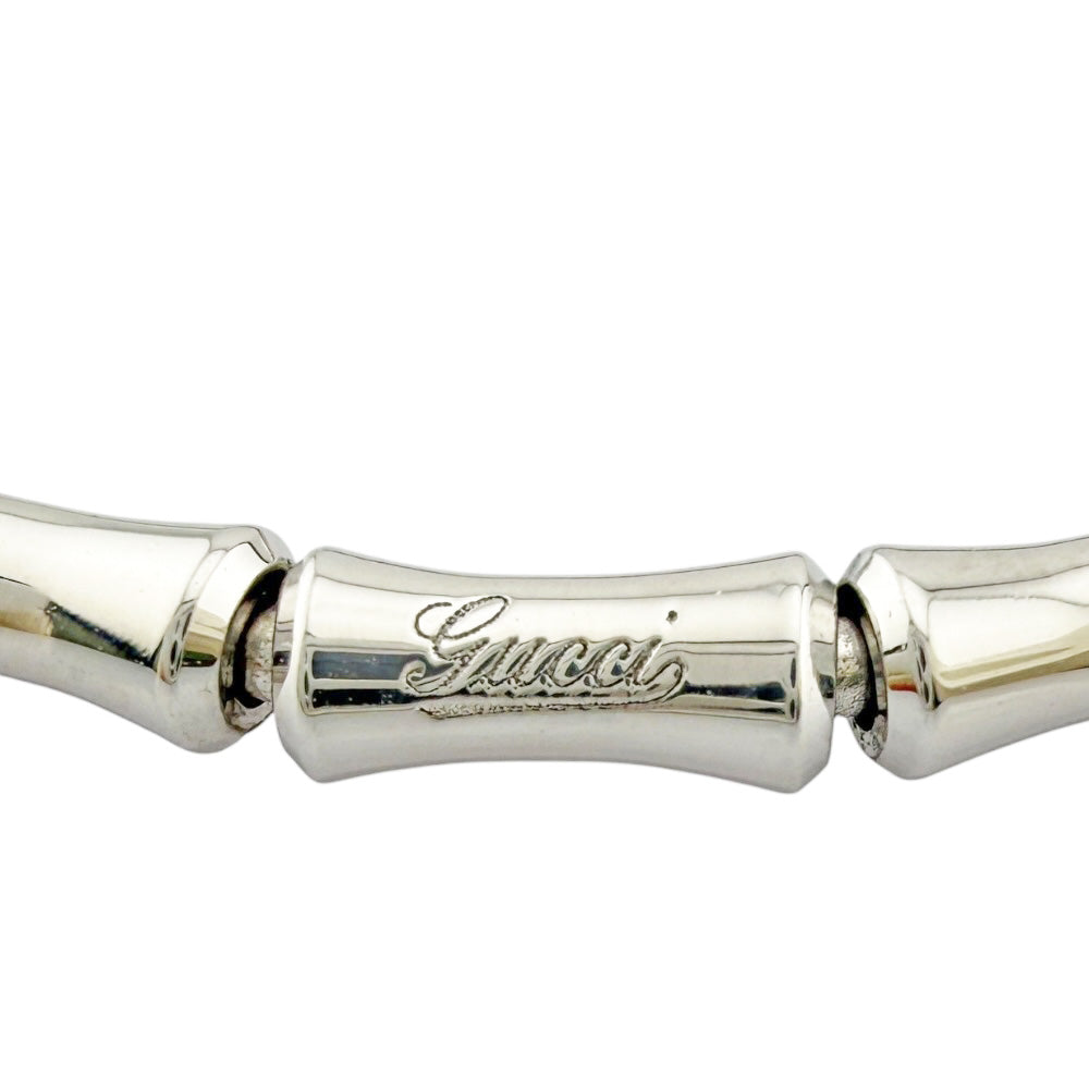 GUCCI Gucci Bamboo #16 Bracelet 18K K18 White Gold Women's Used
