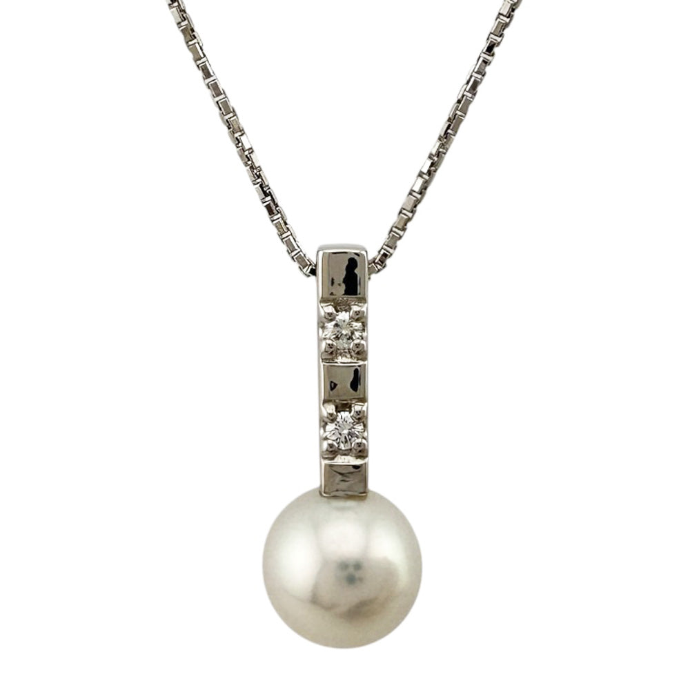 TASAKI タサキ ネックレス 18金 K18ホワイトゴールド ダイヤモンド 