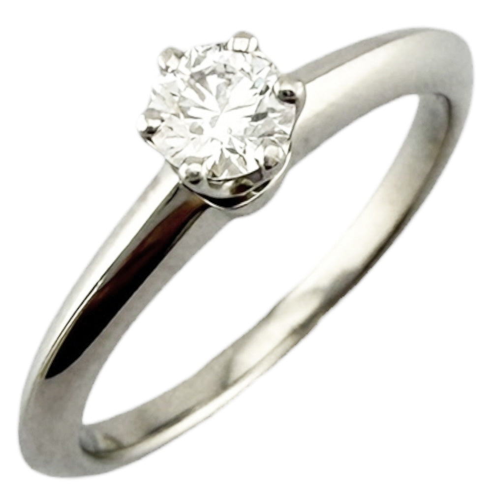 Tiffany & Co. ソリティアダイヤモンドPT950♡名古屋三越購入品♡ TIFFANY&Co. ティファニー ソリティア リング 指輪 9号 Pt950プラチナ
