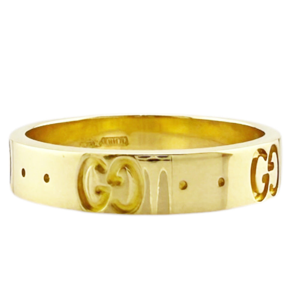 GUCCI グッチ アイコン リング 指輪 8.5号 18金 K18イエローゴールド