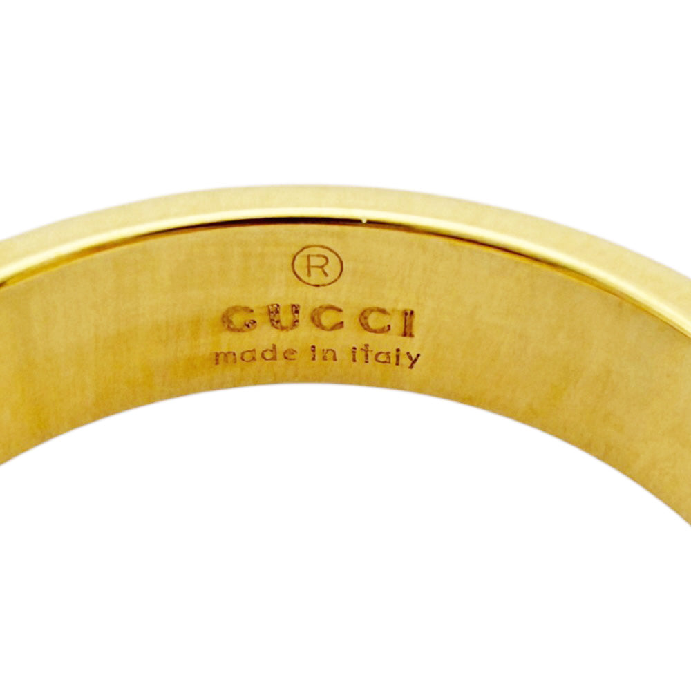 GUCCI グッチ アイコン リング 指輪 8.5号 18金 K18イエローゴールド