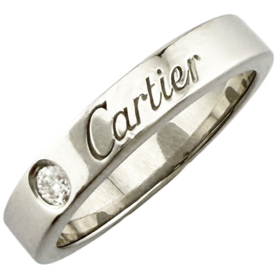 CARTIER カルティエ Cドゥ ウエディング リング 指輪 4号 Pt950