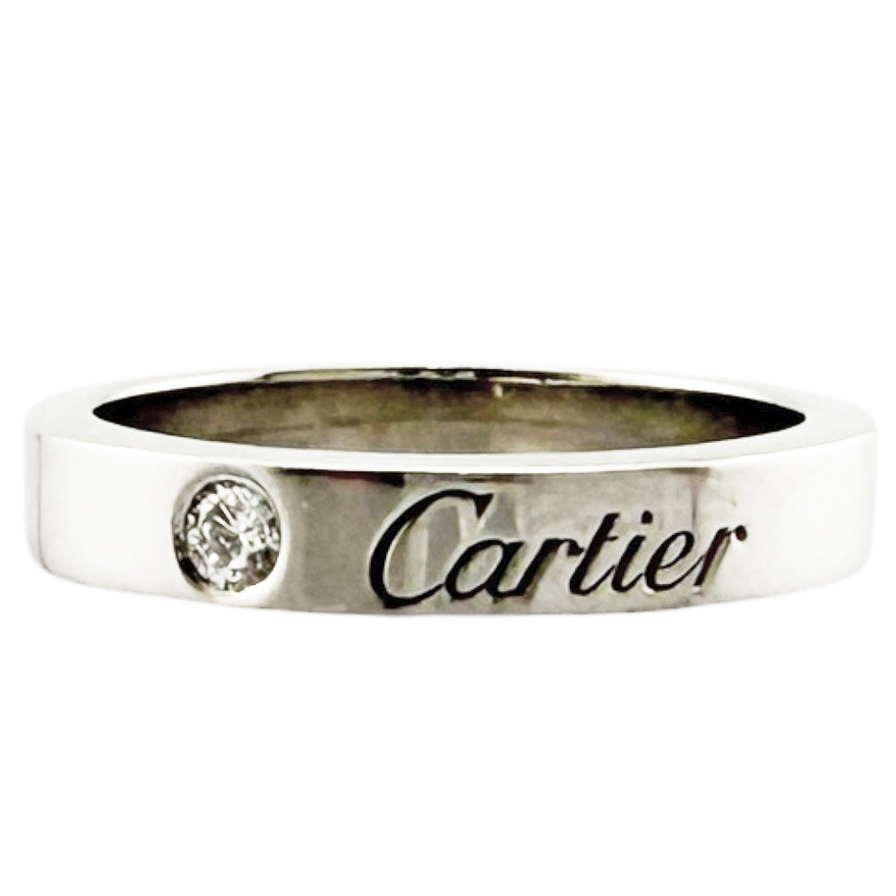 CARTIER カルティエ Cドゥ ウエディング リング 指輪 4号 Pt950