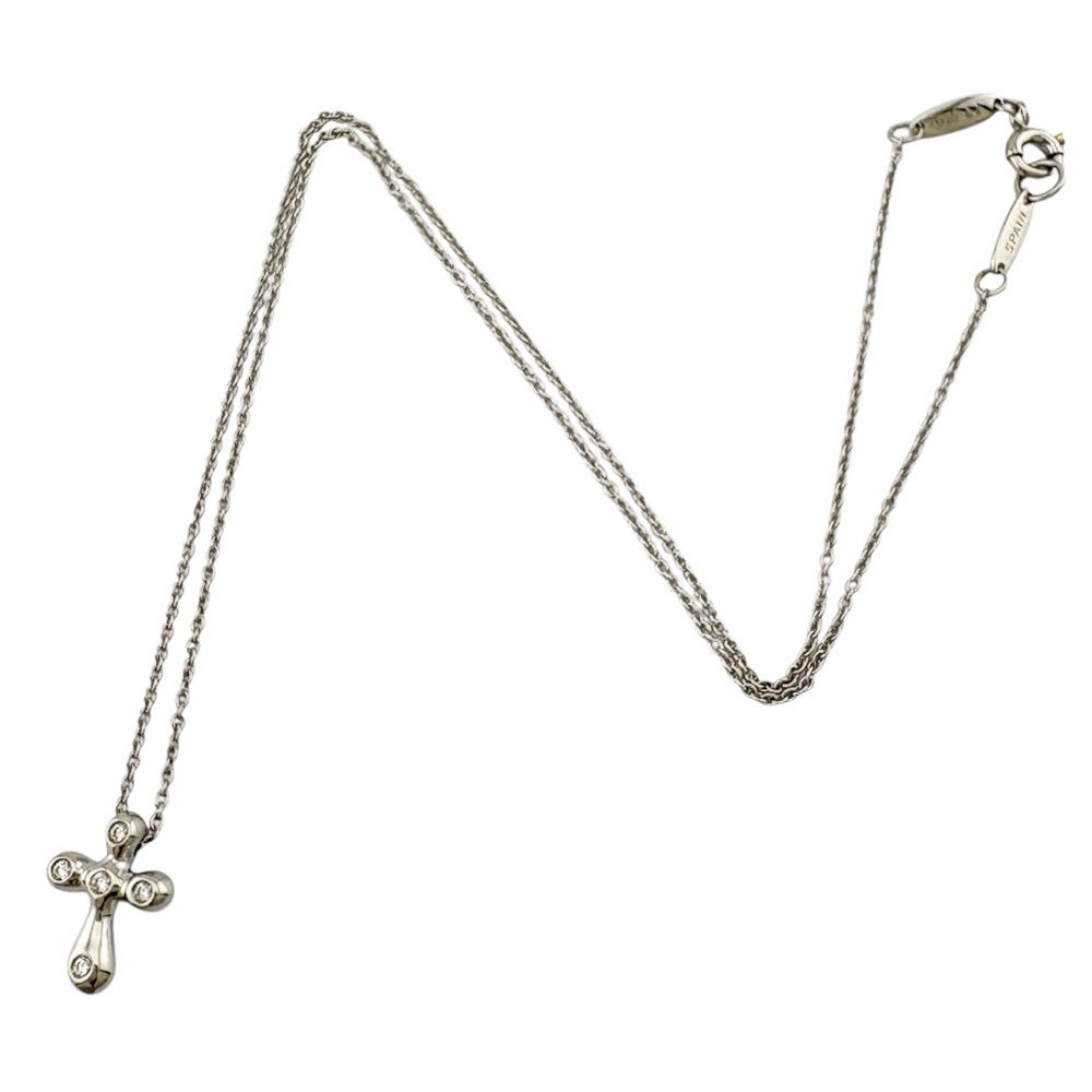 TIFFANY&Co. ティファニー ドッツクロス ネックレス Pt950プラチナ