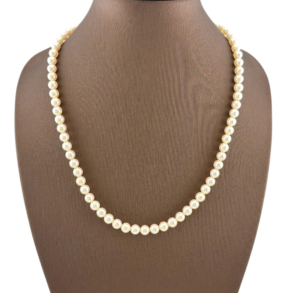 MIKIMOTO ミキモト ネックレス 18金 K18イエローゴールド パール 
