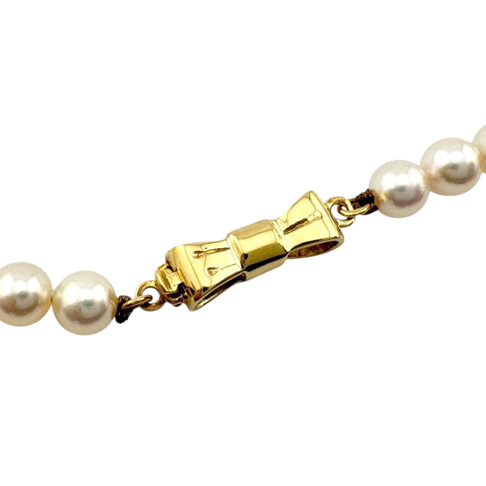 MIKIMOTO ミキモト ネックレス 18金 K18イエローゴールド パール