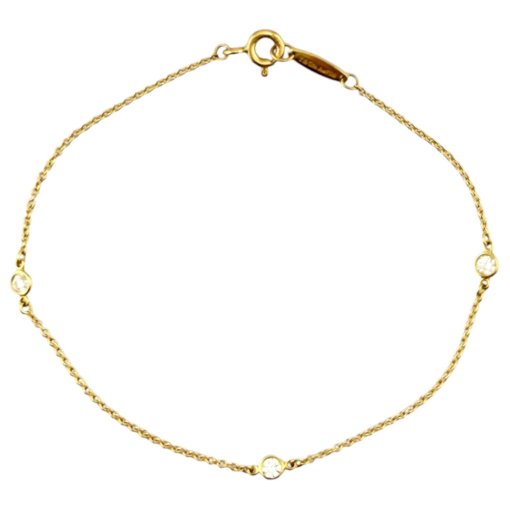 ★セール中★ティファニー K18 ダイヤモンドバイザヤードブレスレット TIFFANY&Co. ティファニー バイザヤード ブレスレット 18金 K18