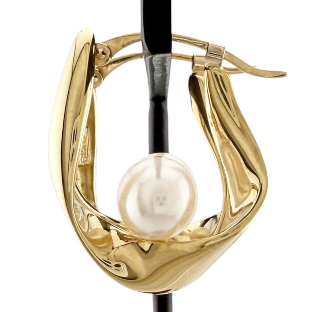 MIKIMOTO ミキモト ピアス 18金 K18イエローゴールド パール