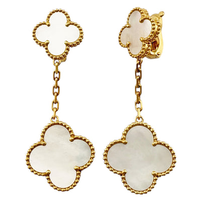 m...様。専用☆ノーブランド18金ピアス マザーオブパール 750 Van Cleef & Arpels ヴァンクリーフ＆アーペル マジックアンハンブラ
