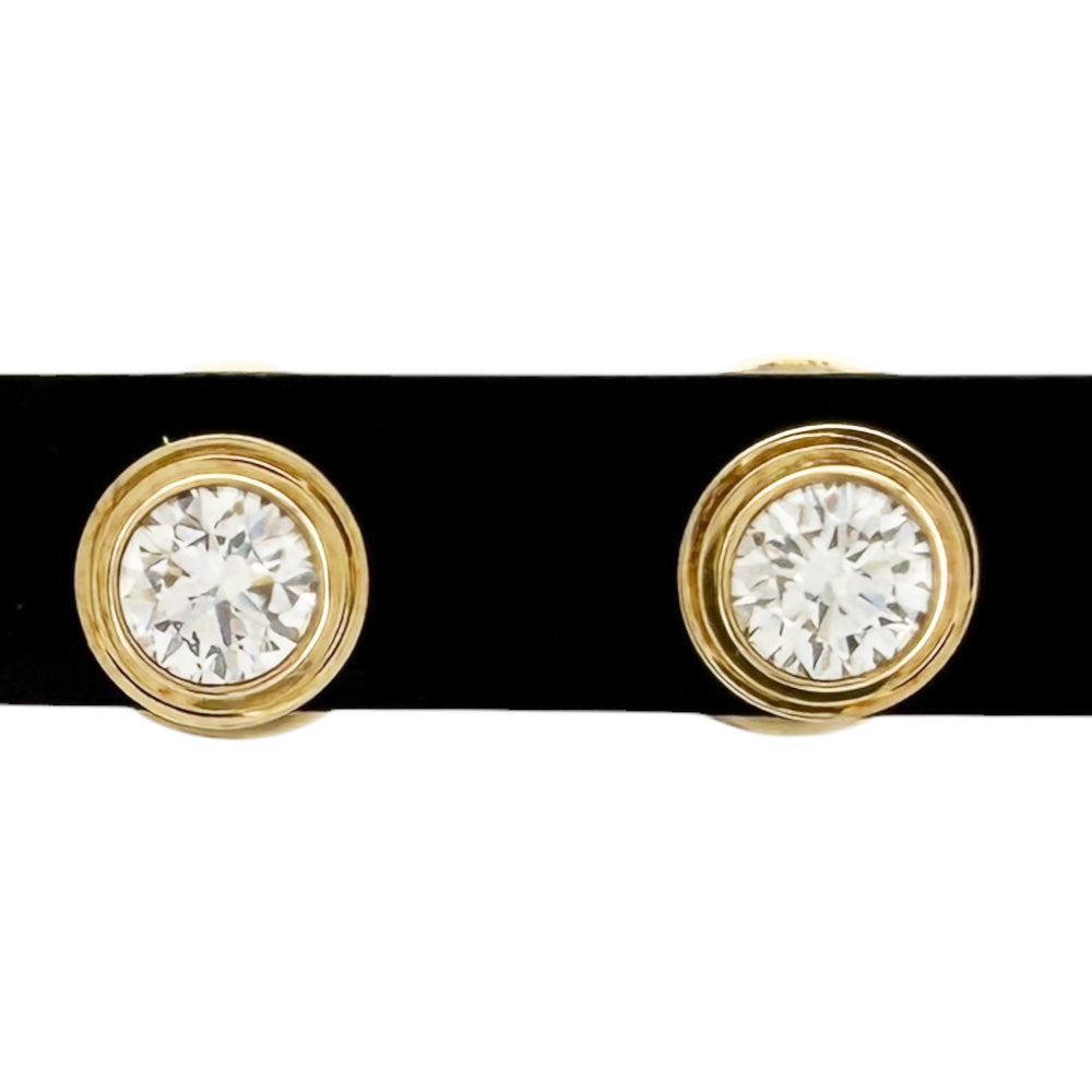 CARTIER カルティエ ダムール ディアマンレジェ 約0.18ct ピアス 18金