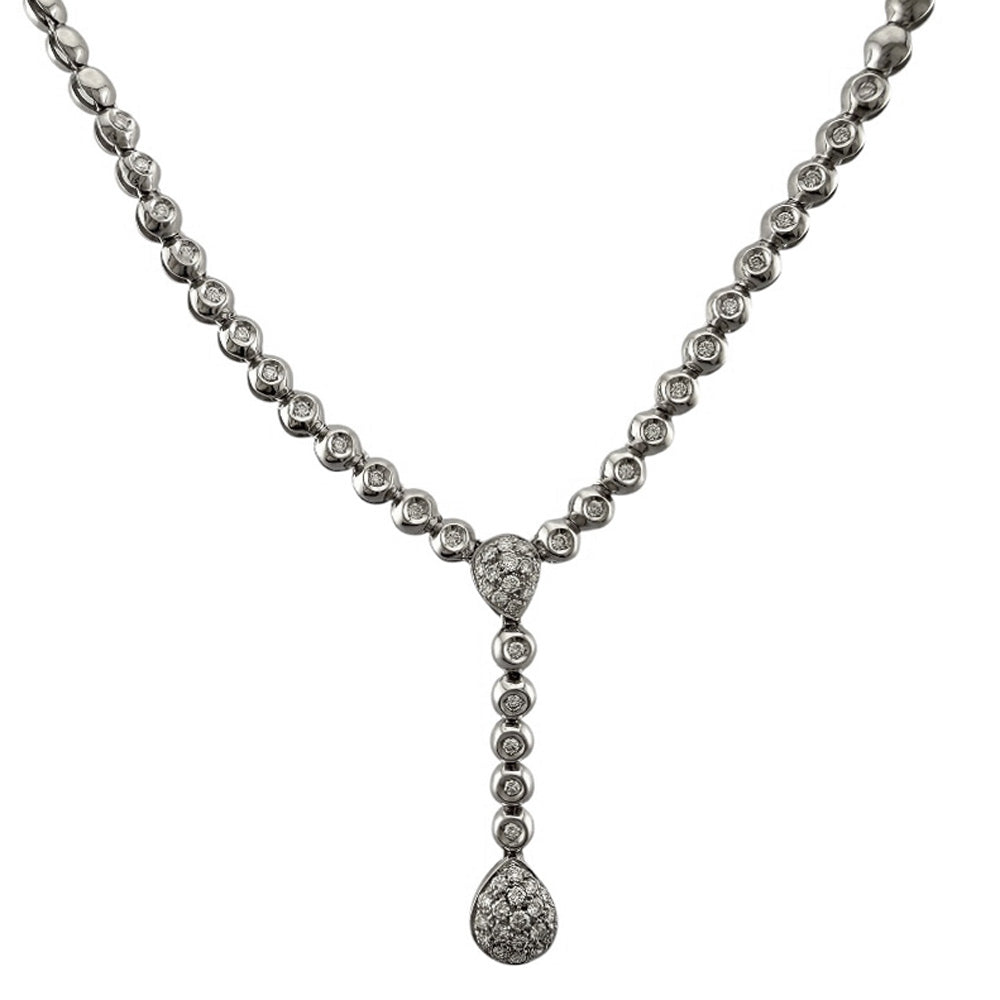 Damiani ダミアーニ レインドロップ ネックレス 18金 K18ホワイト 