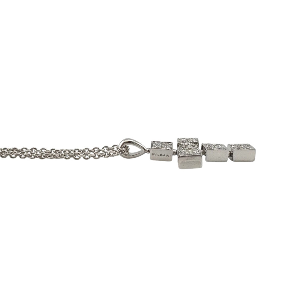 BVLGARI ブルガリ ルチア ラテンクロス ダイヤモンド ネックレス 18金