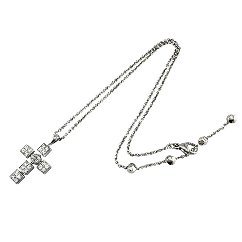 BVLGARI ブルガリ ルチア ラテンクロス ダイヤモンド ネックレス 18金