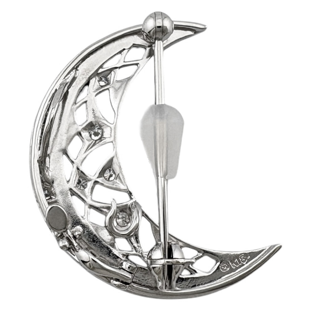 MIKIMOTO ミキモト ブローチ 18金 K18ホワイトゴールド ダイヤモンド