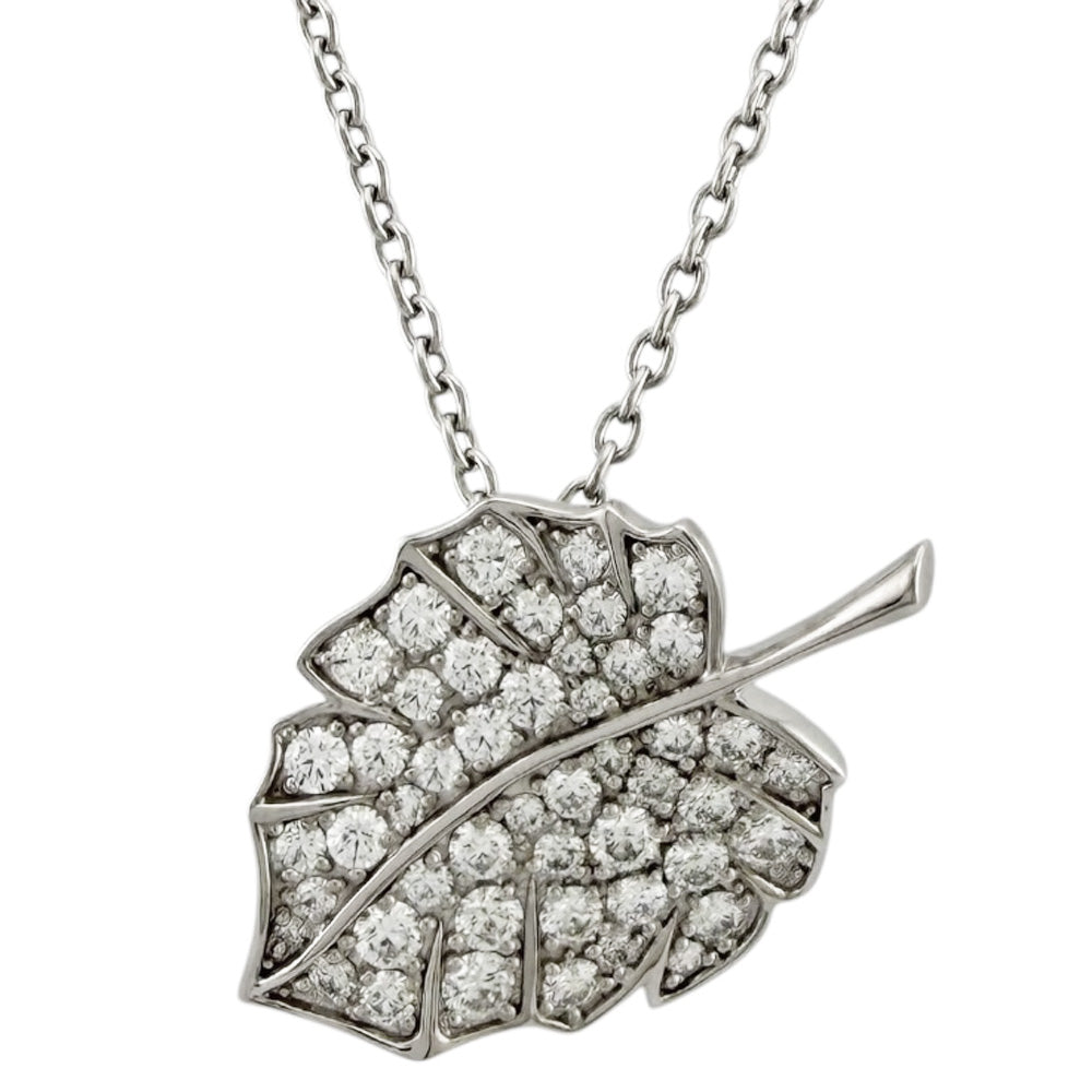 MIKIMOTO ミキモト ネックレス 18金 K18ホワイトゴールド ダイヤモンド