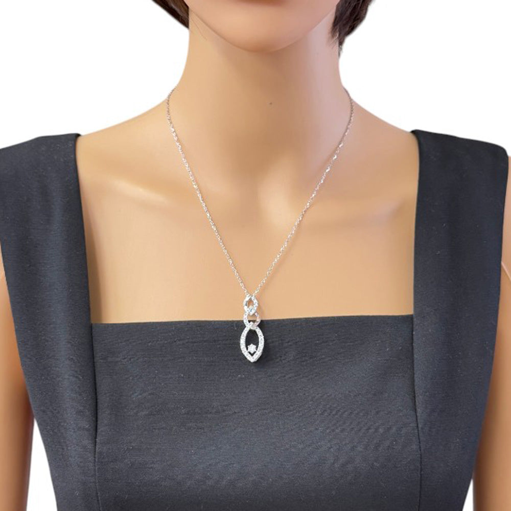 MIKIMOTO Mikimoto Necklace 18K K18 White Gold Diamond Women's Used