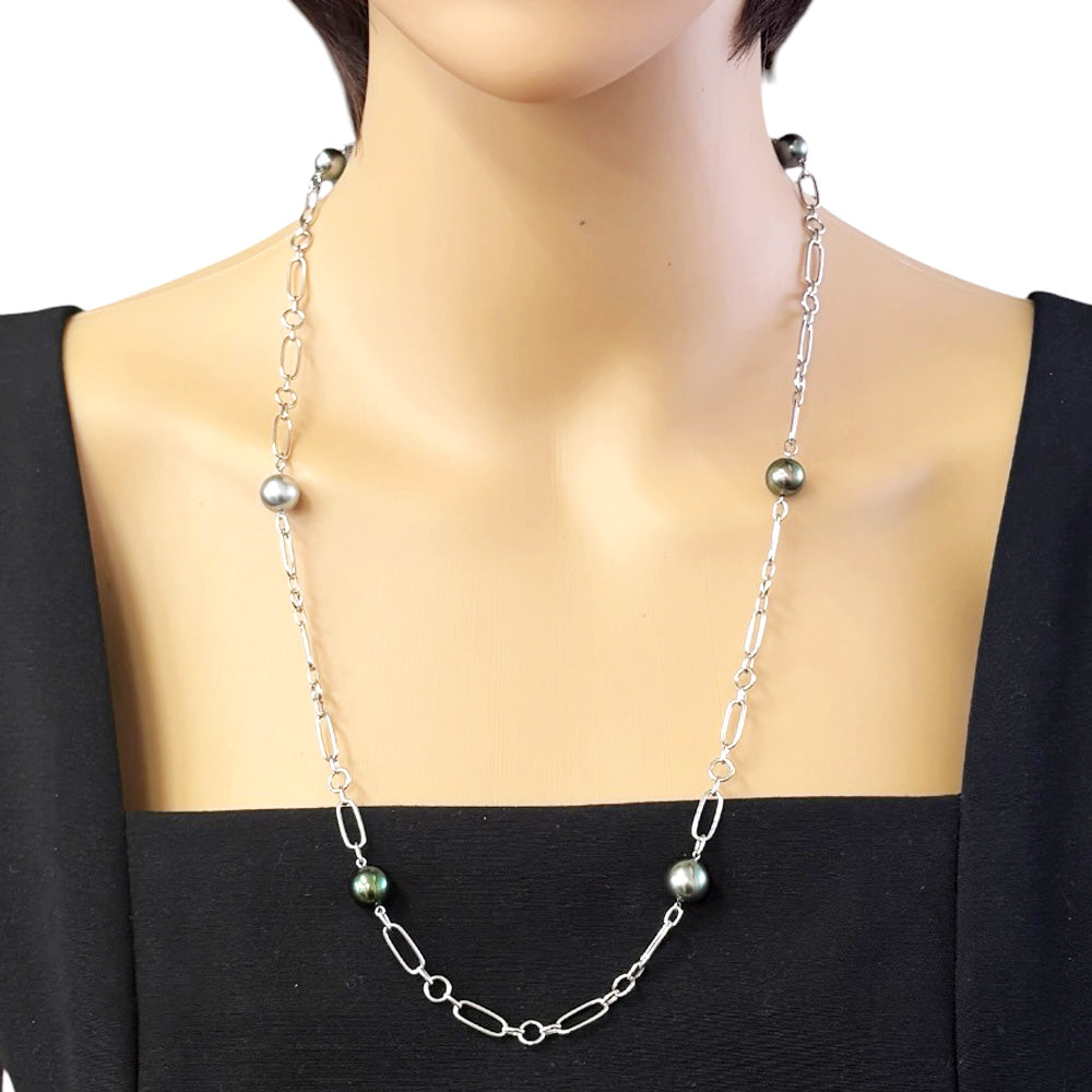 MIKIMOTO ミキモト モールスコード ネックレス 18金 K18ホワイト