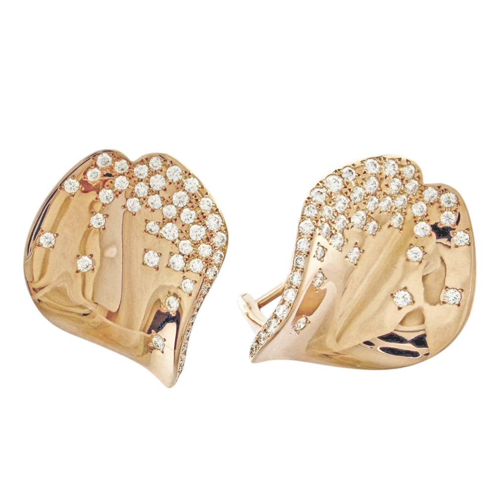 MIKIMOTO ミキモト ピアス 18金 K18ピンクゴールド ダイヤモンド
