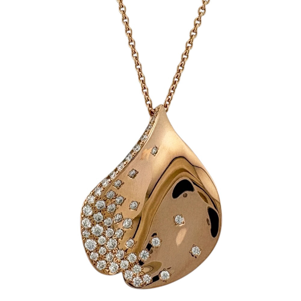 MIKIMOTO ミキモト ネックレス 18金 K18ピンクゴールド ダイヤモンド