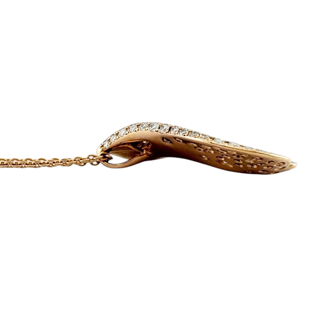MIKIMOTO ミキモト ネックレス 18金 K18ピンクゴールド ダイヤモンド