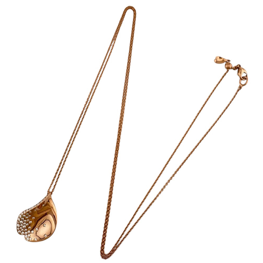 MIKIMOTO ミキモト ネックレス 18金 K18ピンクゴールド ダイヤモンド