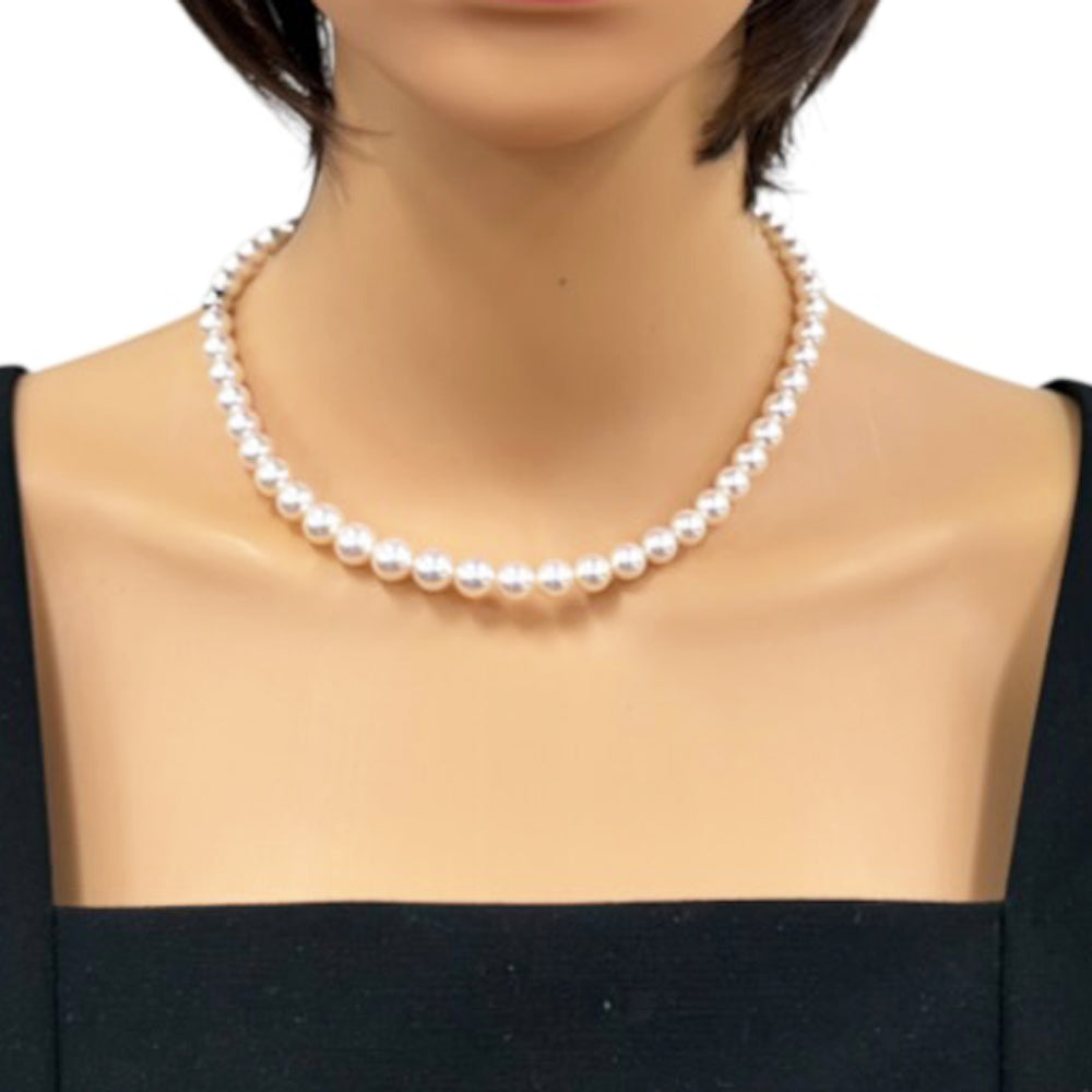 MIKIMOTO ミキモト ネックレス 18金 K18ホワイトゴールド パール