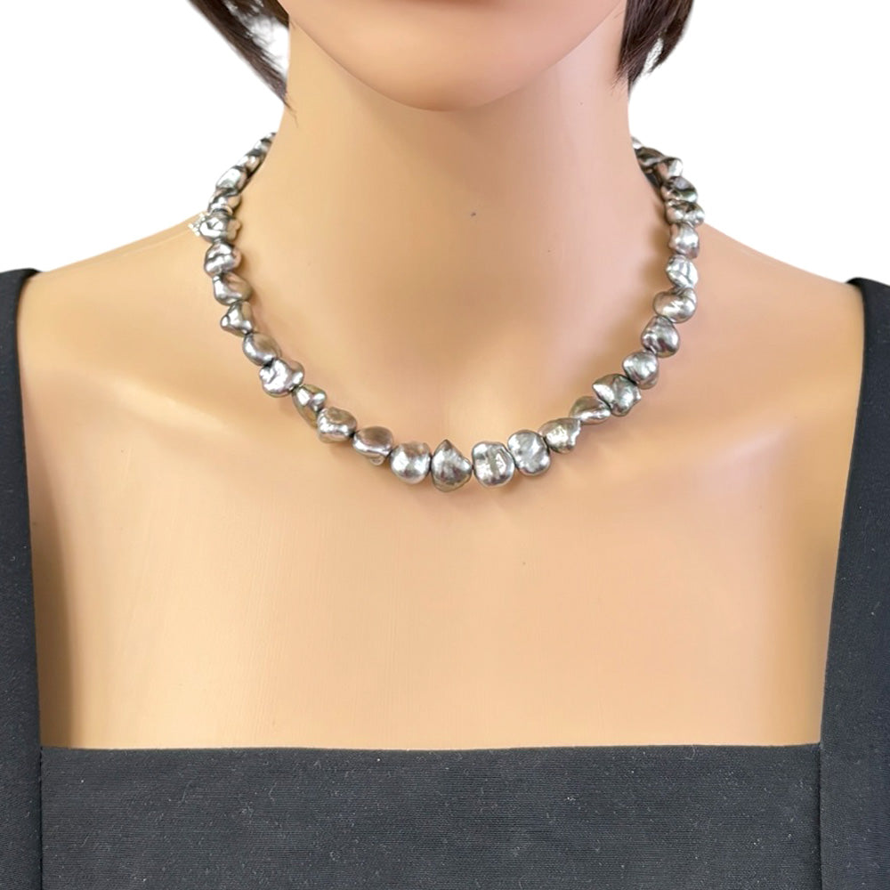 MIKIMOTO ミキモト ネックレス 18金 K18ホワイトゴールド パール 