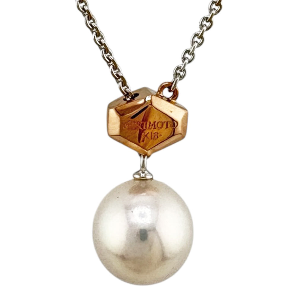 MIKIMOTO ミキモト ネックレス 18金 K18ホワイトゴールド パール