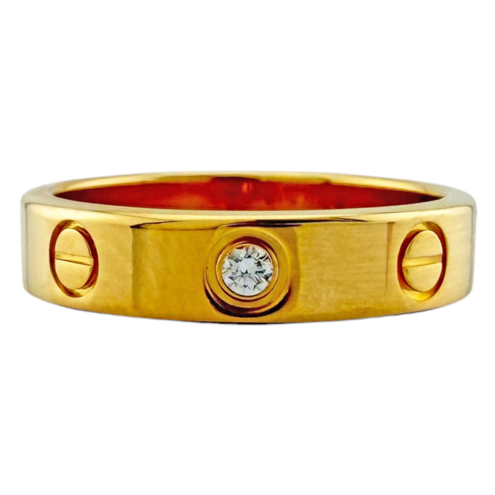 CARTIER カルティエ ミニラブ リング 指輪 9号 18金 K18イエロー