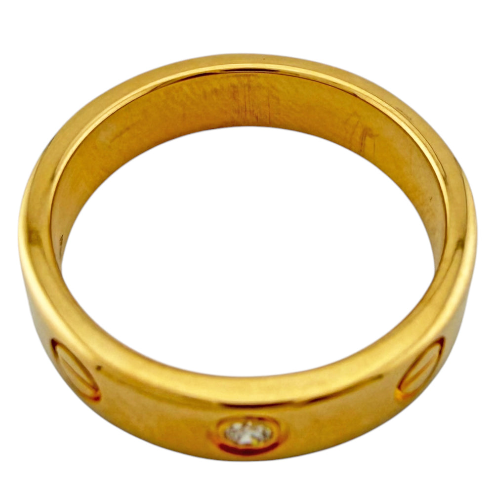 CARTIER カルティエ ミニラブ リング 指輪 9号 18金 K18イエロー