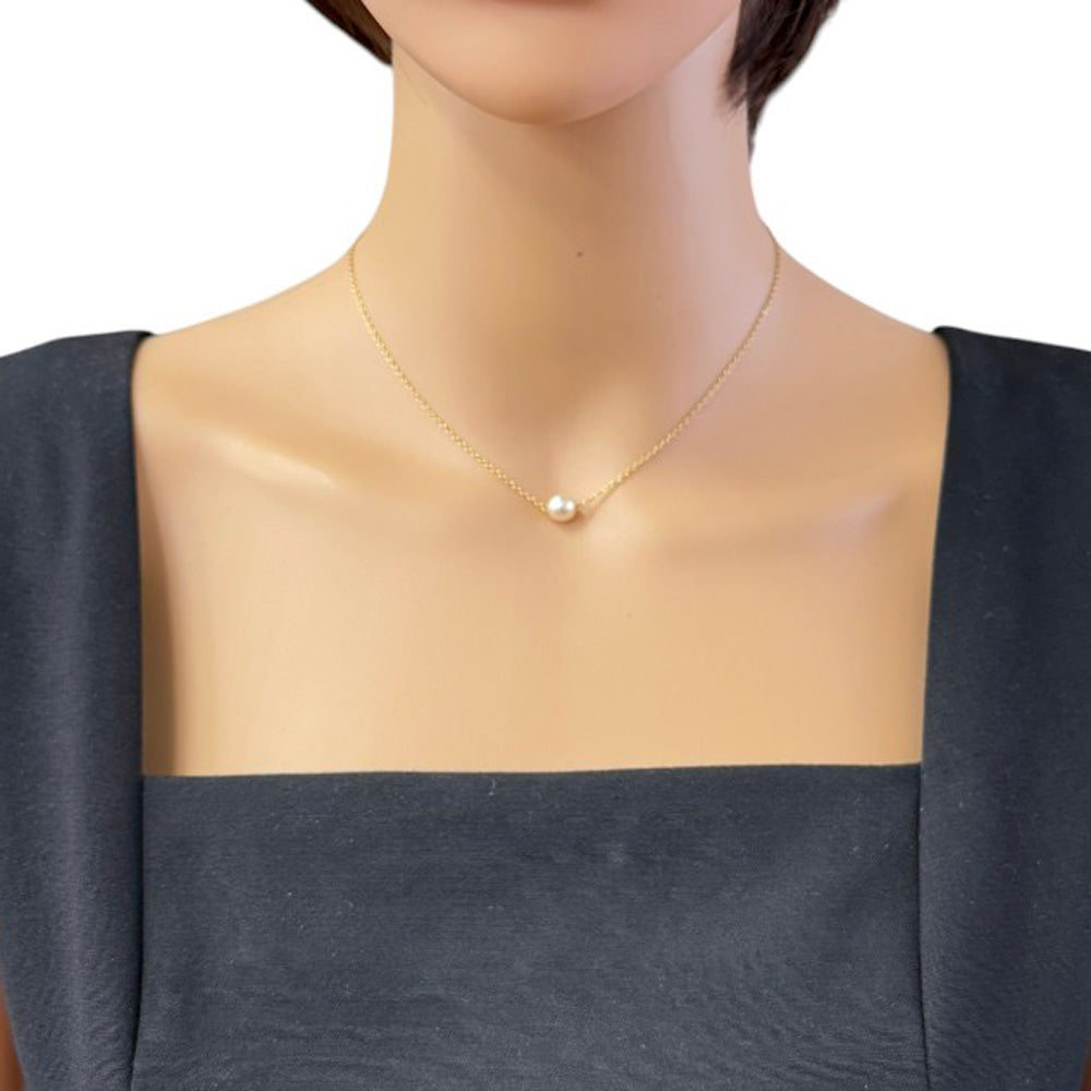 MIKIMOTO ミキモト ネックレス 18金 K18イエローゴールド パール