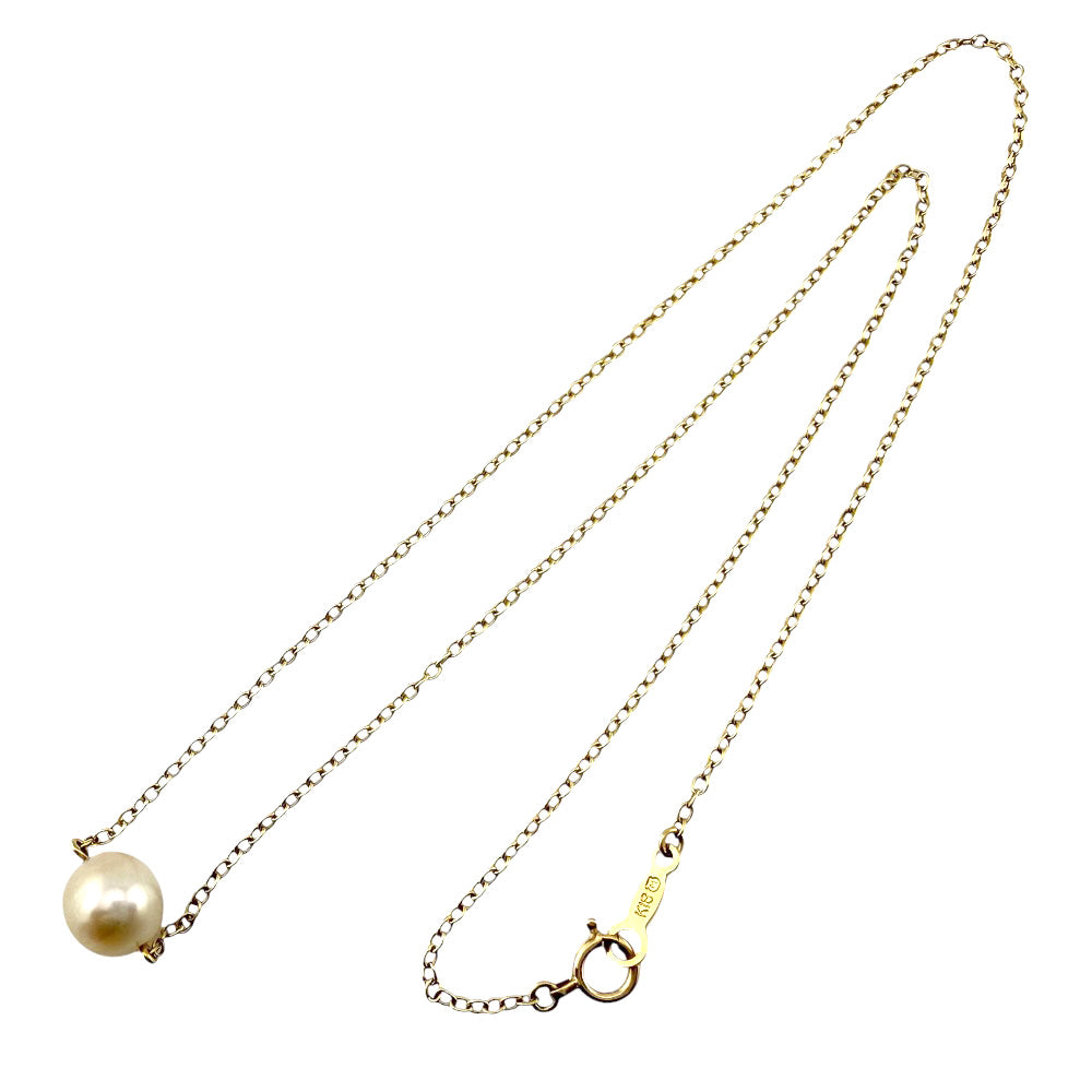 MIKIMOTO ミキモト ネックレス 18金 K18イエローゴールド パール