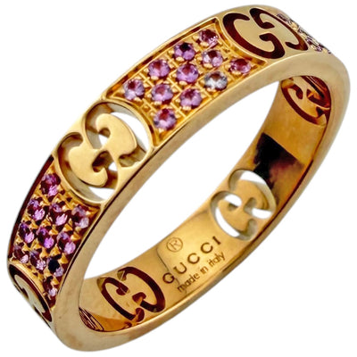 GUCCI グッチ アイコンスターダスト リング 指輪 11.5号 18金 K18