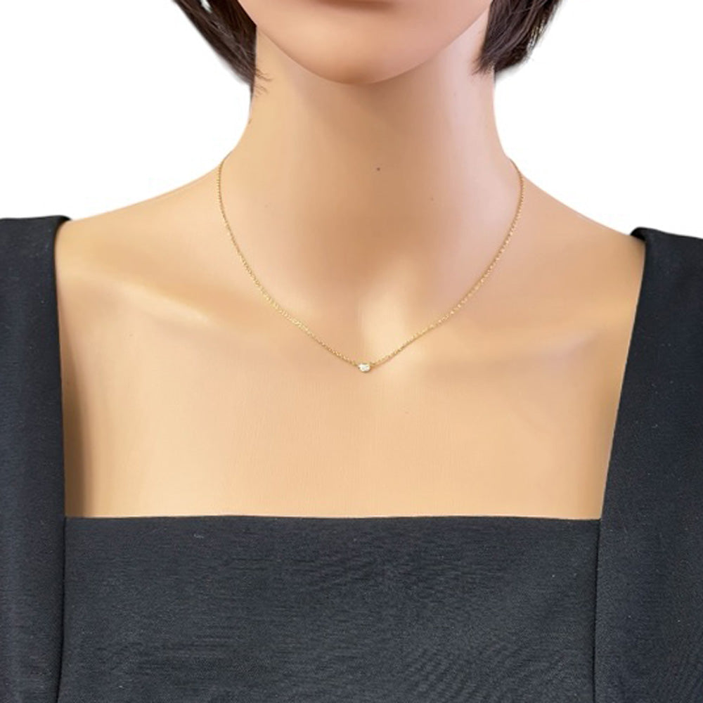 Tiffany & Co. ダイヤネックレス バイザヤード 0.05ct程K18 TIFFANY&Co. ティファニー バイザヤード 約0.05ct ネックレス 18金 K18